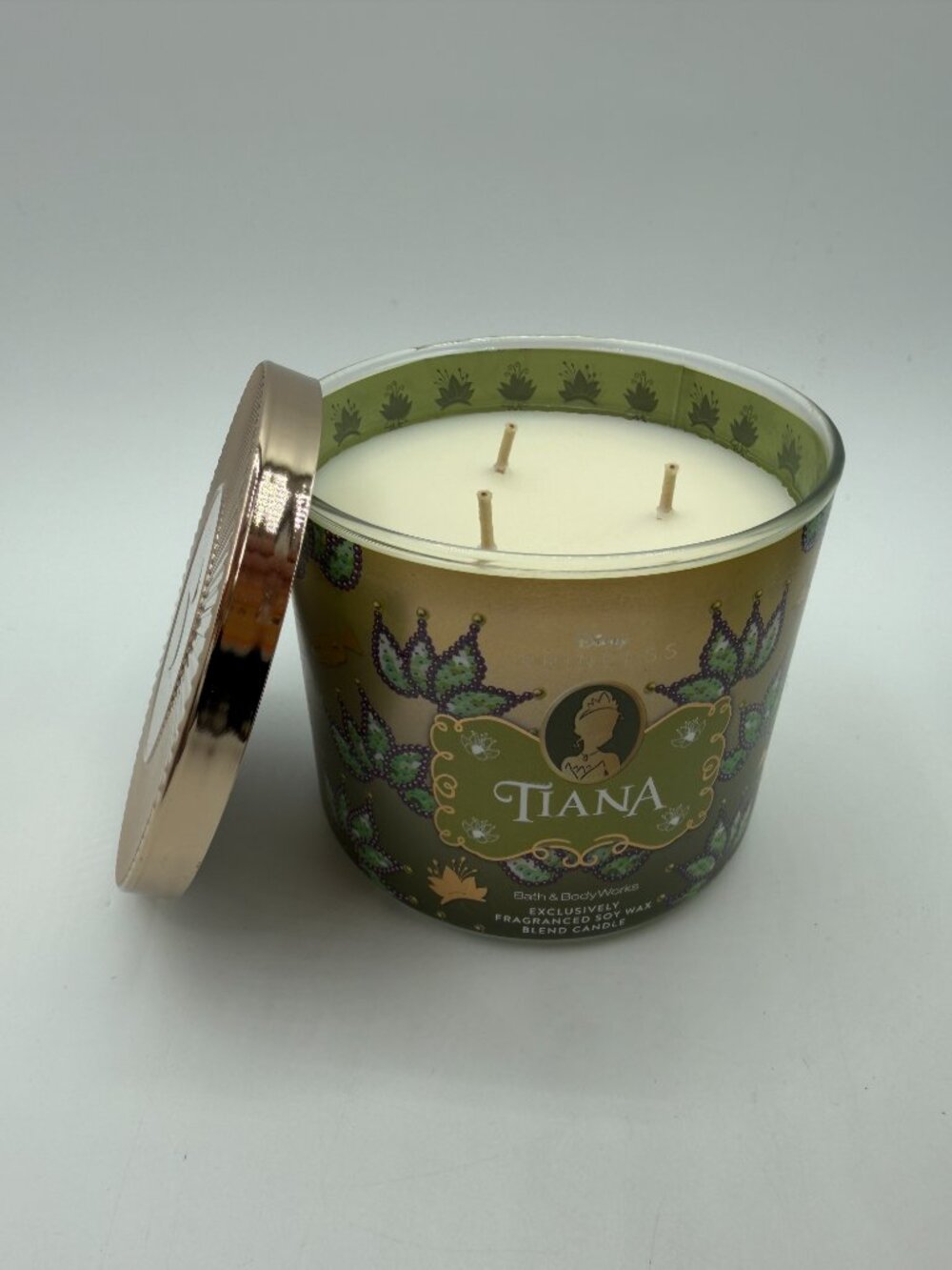 Bath & Body Works Disney Princess TIANA 3-Wick Scented Candle 14.5 oz. NEW